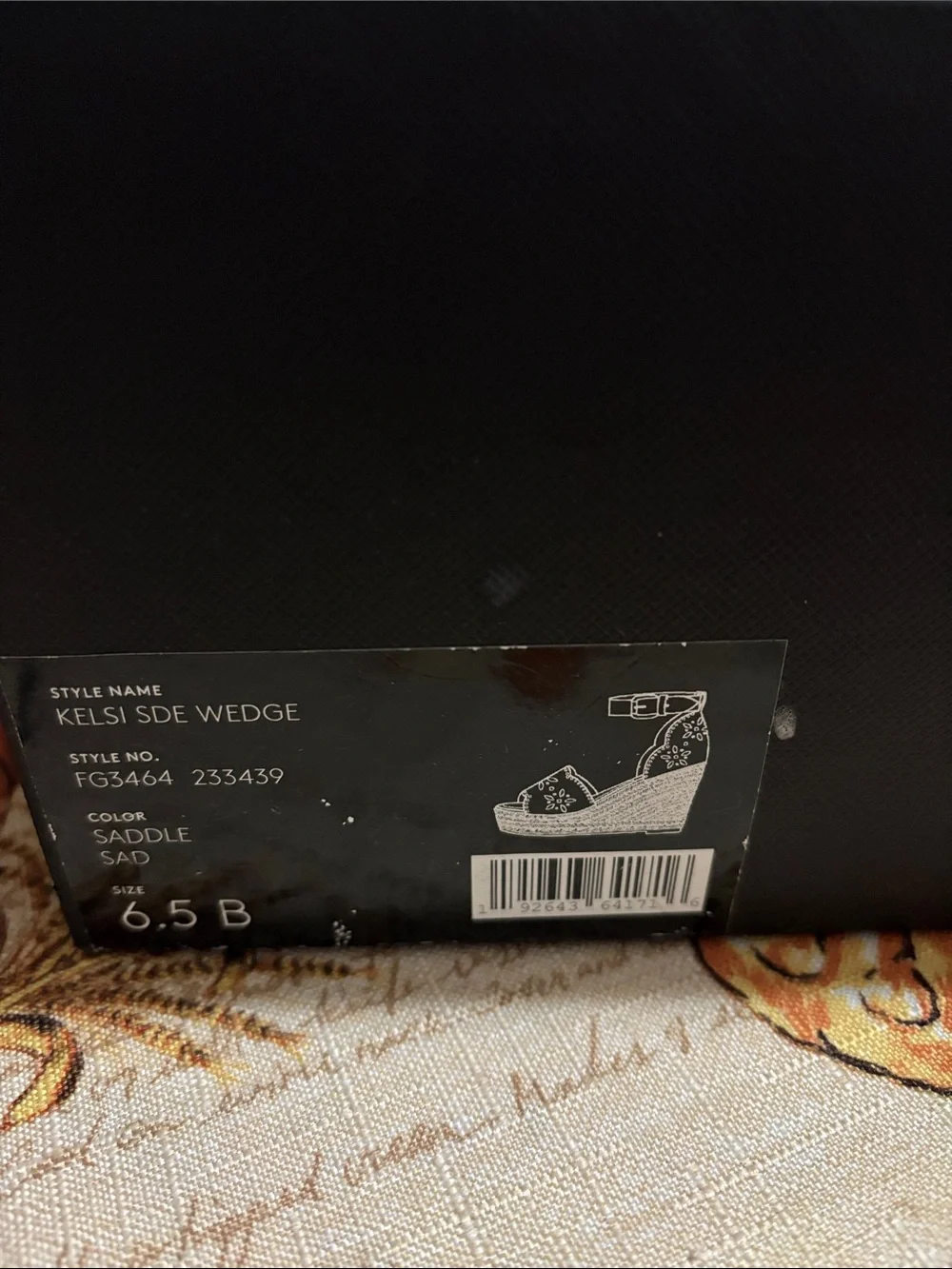 Coach Brown Suede Cutout Wedge Sandals